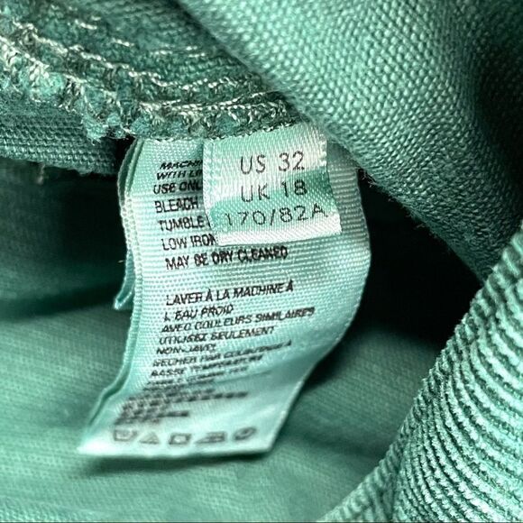 Free People Straight Leg Green Corduroy Pants 32 - Picture 11 of 14